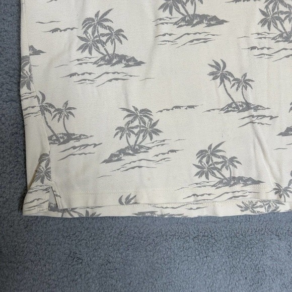 Catalina Island Wear Shirt Mens Medium Cream Palm Tree Polo‎ Beach Cruise - Picture 4 of 12